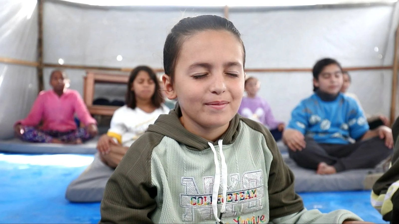 Yoga classes aim to bring moments of peace to Gaza’s traumatised children | Israel-Palestine conflict News