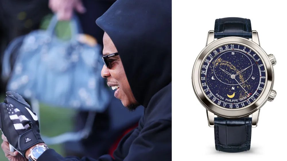 Jay-Z’s $394K Patek Philippe Celestial Watch at Super Bowl 2026