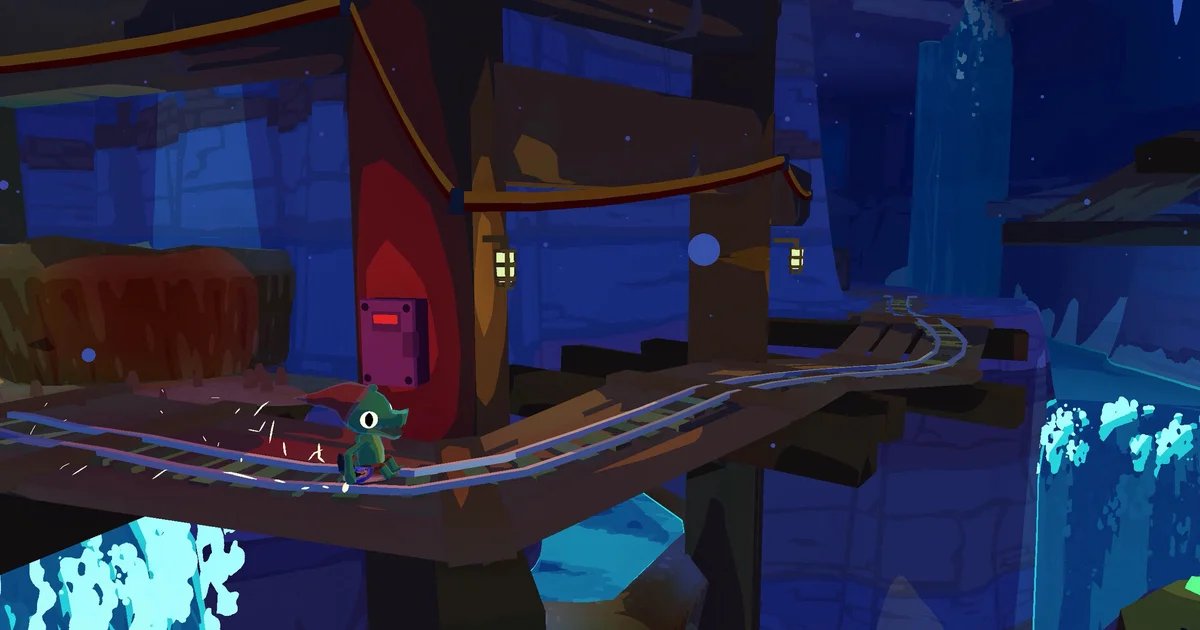 Pick up a dose of joy in Lil Gator Game’s underground, Zelda: Tears of the Kingdom-esque expansion In The Dark, out now