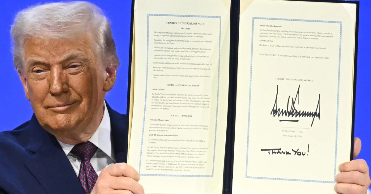 Trump hosts first Board of Peace meeting