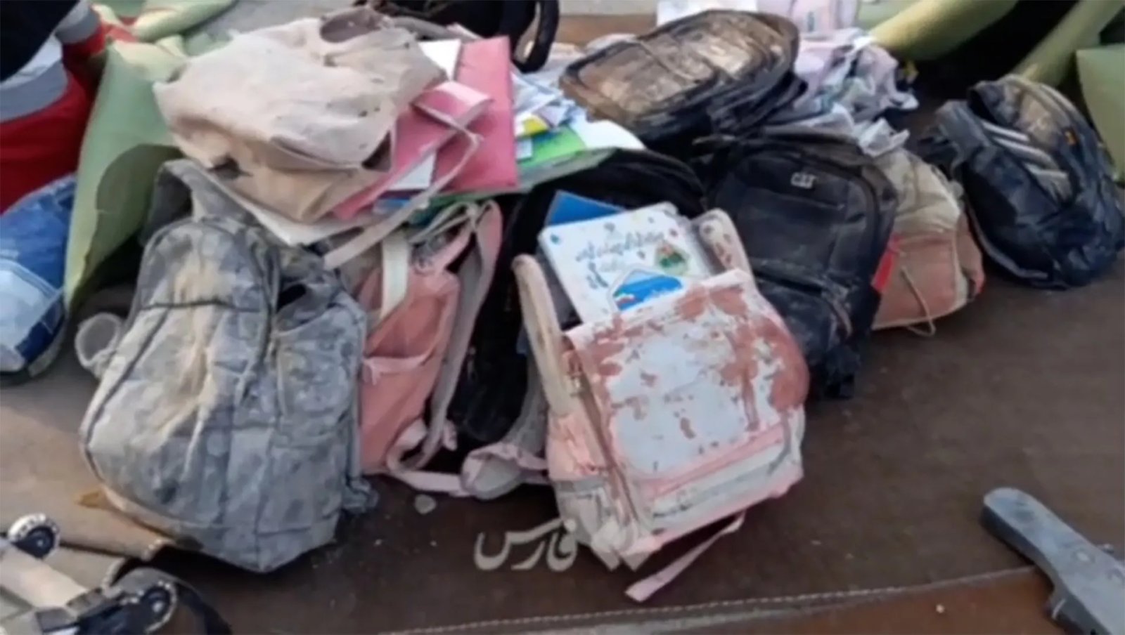 Backpacks, schoolbooks seen amid rubble of Iranian girls’ school | Conflict