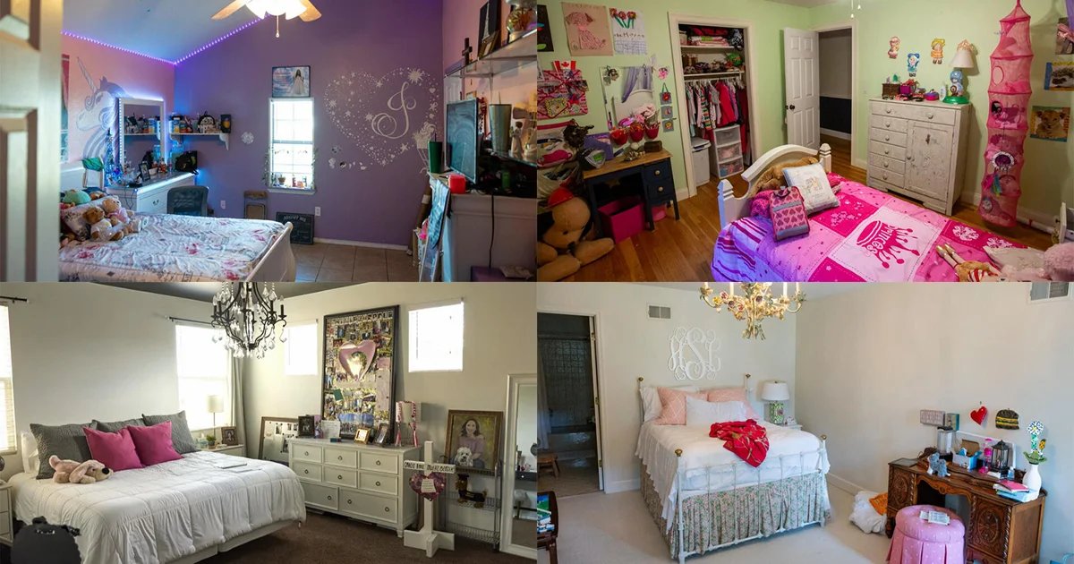 Documenting the bedrooms of school shooting victims