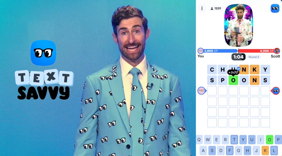 Remember HQ? ‘Quiz Daddy’ Scott Rogowsky is back with TextSavvy, a daily mobile game show