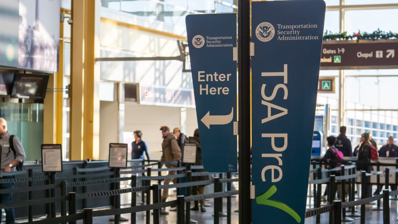TSA PreCheck And Global Entry Suspended At All Airports Amid DHS Shutdown