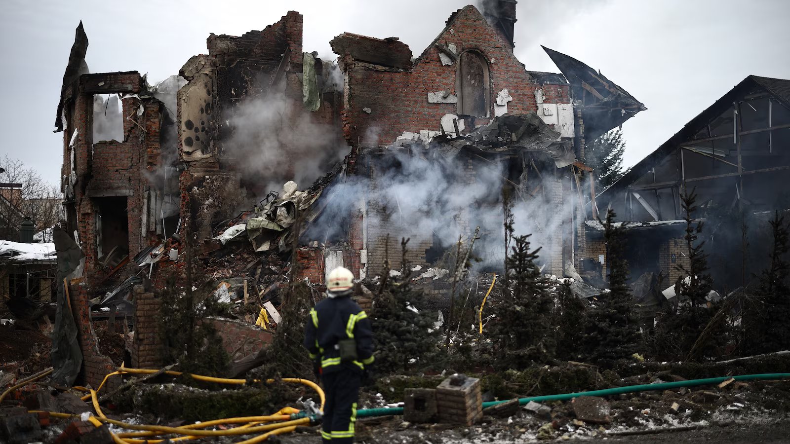 Russia targets Ukraine with 345 drones and missiles, striking energy sites and residential buildings, Zelenskyy says