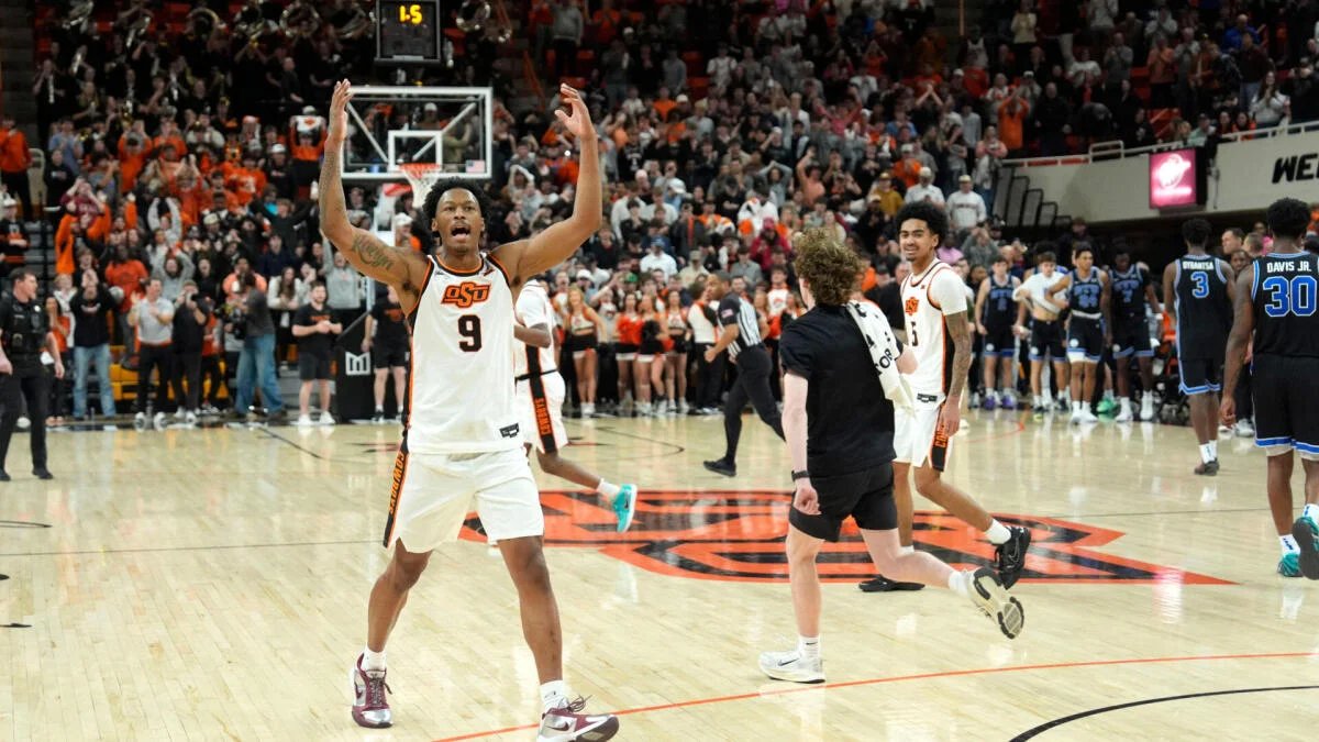 Oklahoma State upsets BYU, survives AJ Dybantsa’s huge game to boost NCAA profile