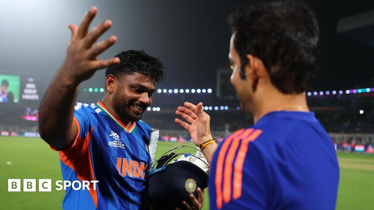 T20 World Cup 2026 results: Sanju Samson’s 97 gives India win over Windies and sets up England semi