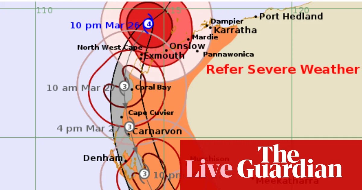 News live: Tropical Cyclone Narelle bears down on WA towns; Trump takes another swipe at ‘not great’ Australia | Australia news