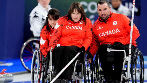 Canada’s wheelchair curling team moves to 8-0, clinches top playoff seed at Milano-Cortina