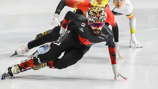 Canada’s Steven Dubois wins 500m gold at world short track championships