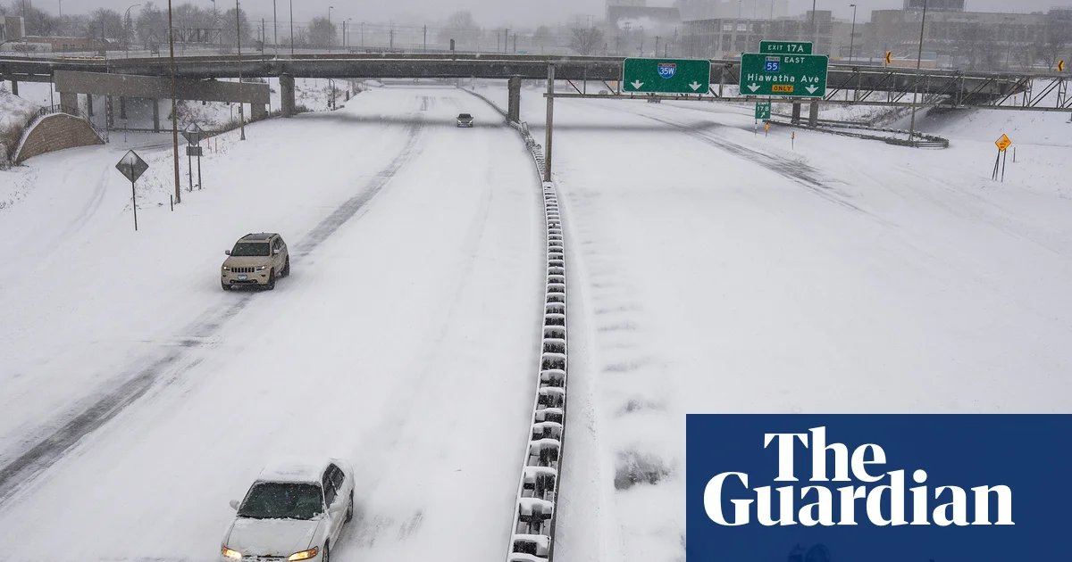 ‘Triple-threat megastorm’ to scatter snow, high winds and thunder across US | US weather