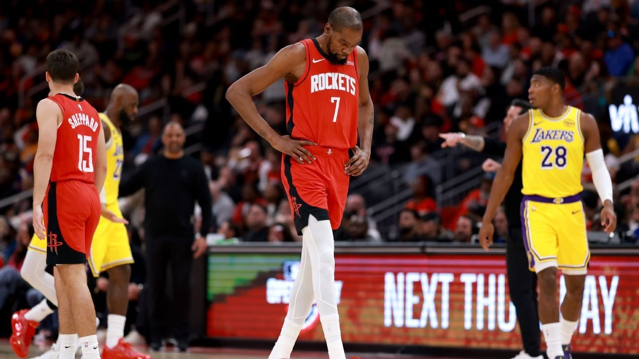 Kevin Durant takes blame as Lakers disrupt Rockets’ offense