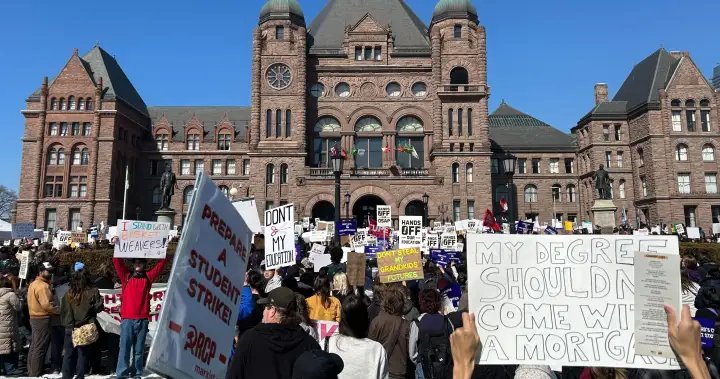 Ontario legislature expecting thousands of students to descend for OSAP protest