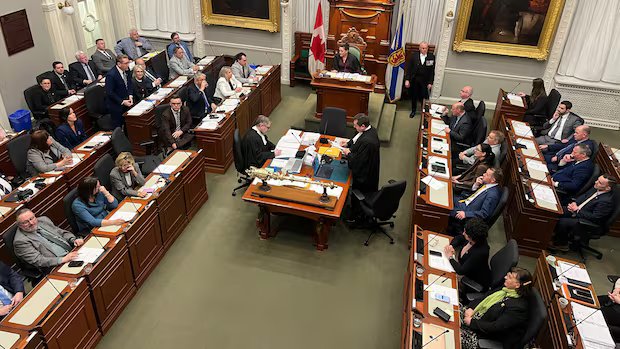 N.S. budget bill vote shut down by singing protesters