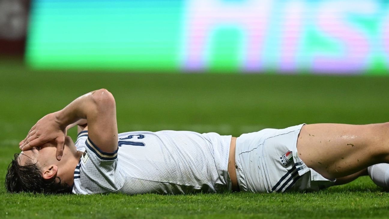 Italy miss out on third straight WC in shootout loss to Bosnia