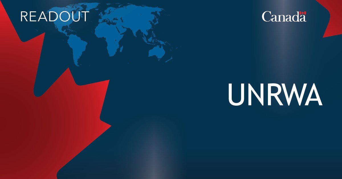 Minister Anand meets with Commissioner-General of UN Relief and Works Agency for Palestine Refugees in Near East