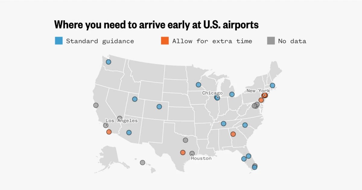 U.S. airports changing arrival time guidance for travelers as TSA chaos continues