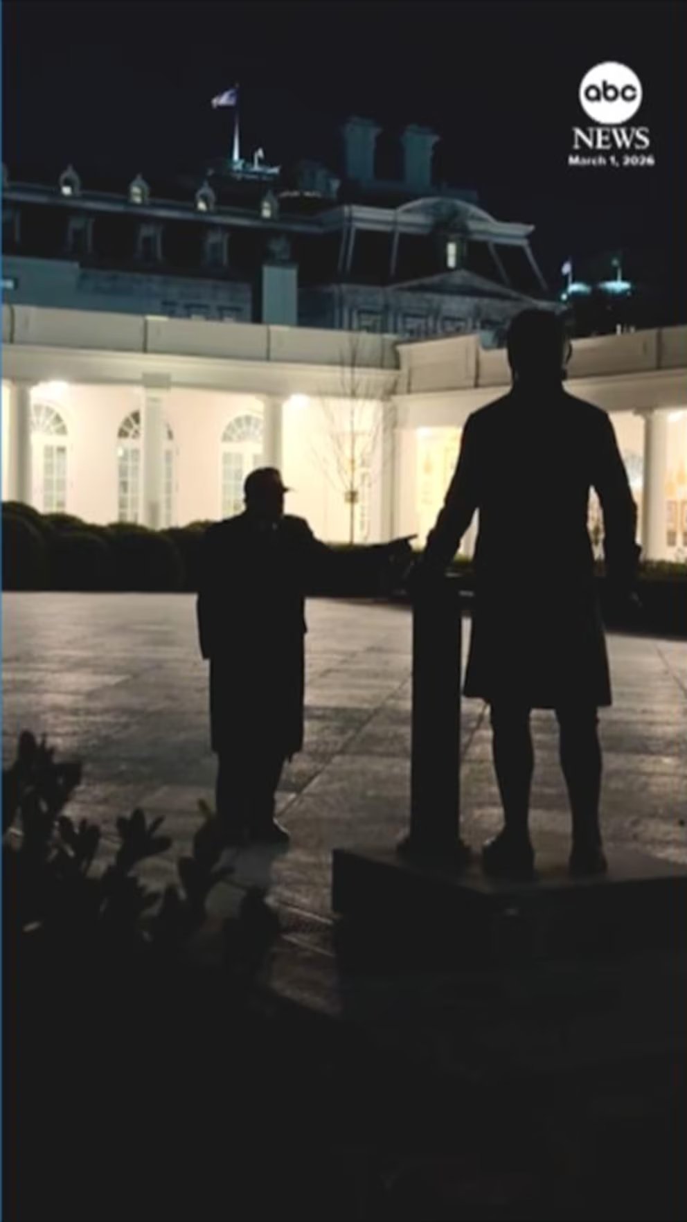 WATCH: Trump returns to White House following U.S. strikes on Iran