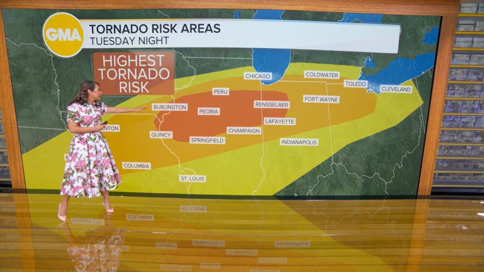 WATCH:  Tornado threat from Texas to Great Lakes