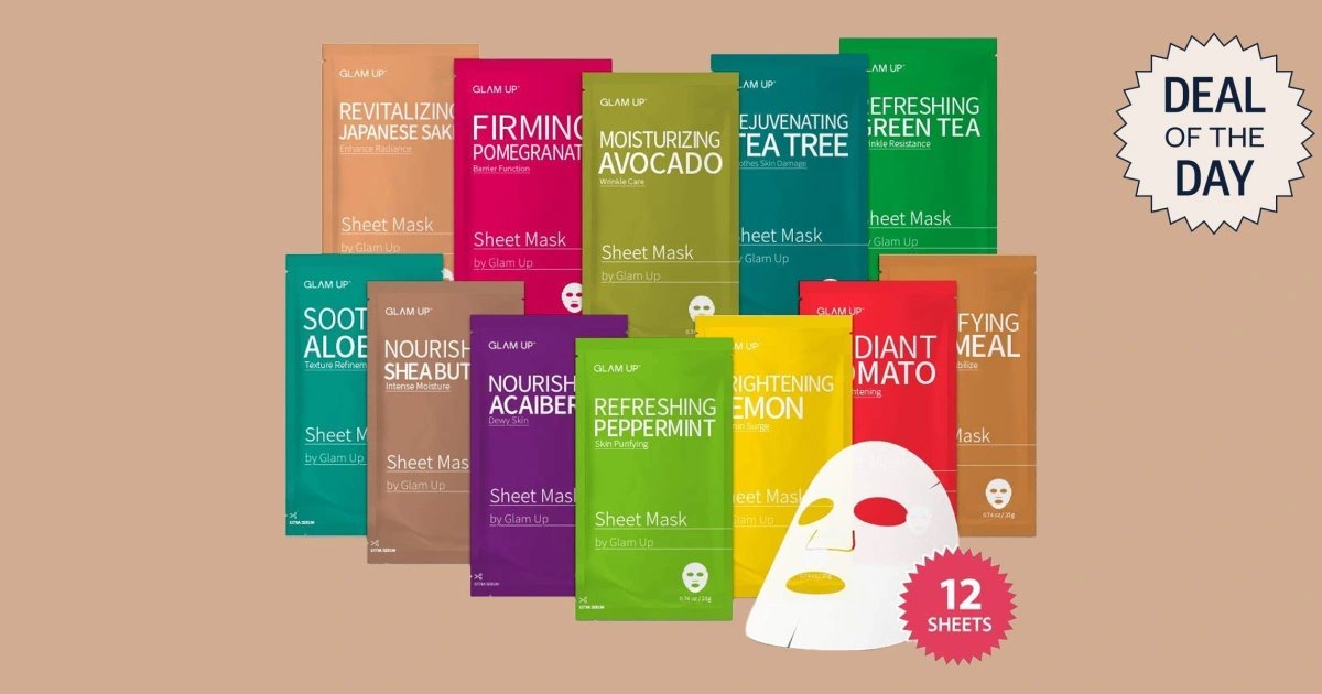 Glam Up’s Sheet Masks are 60% off on Amazon: Deal of the Day