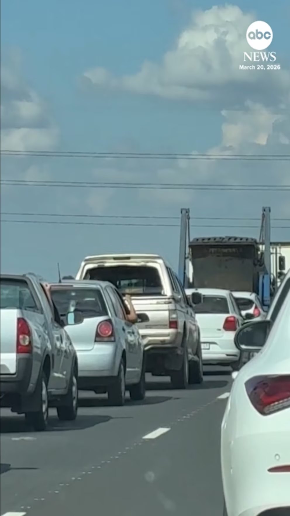 WATCH:  A traffic jam in South Africa turned into a showdown as two drivers faced off in a game of rock, paper, scissors.