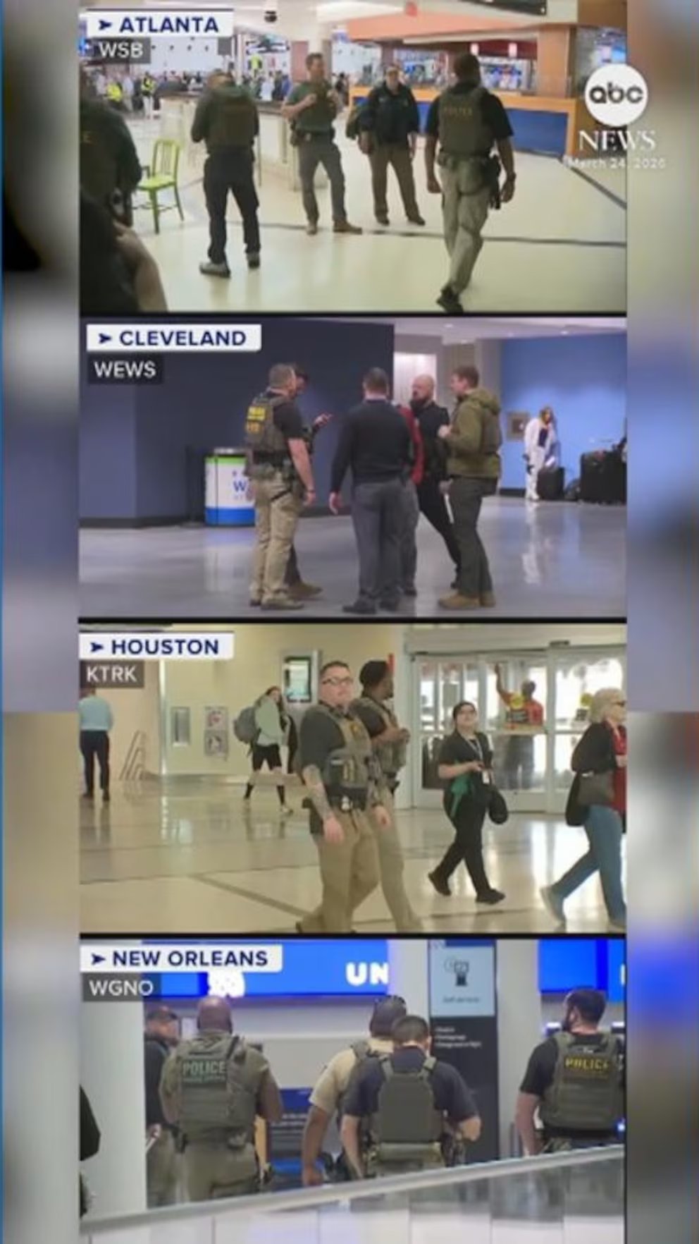 WATCH:  Travel disruption continues even after deployment of ICE agents to U.S. airports