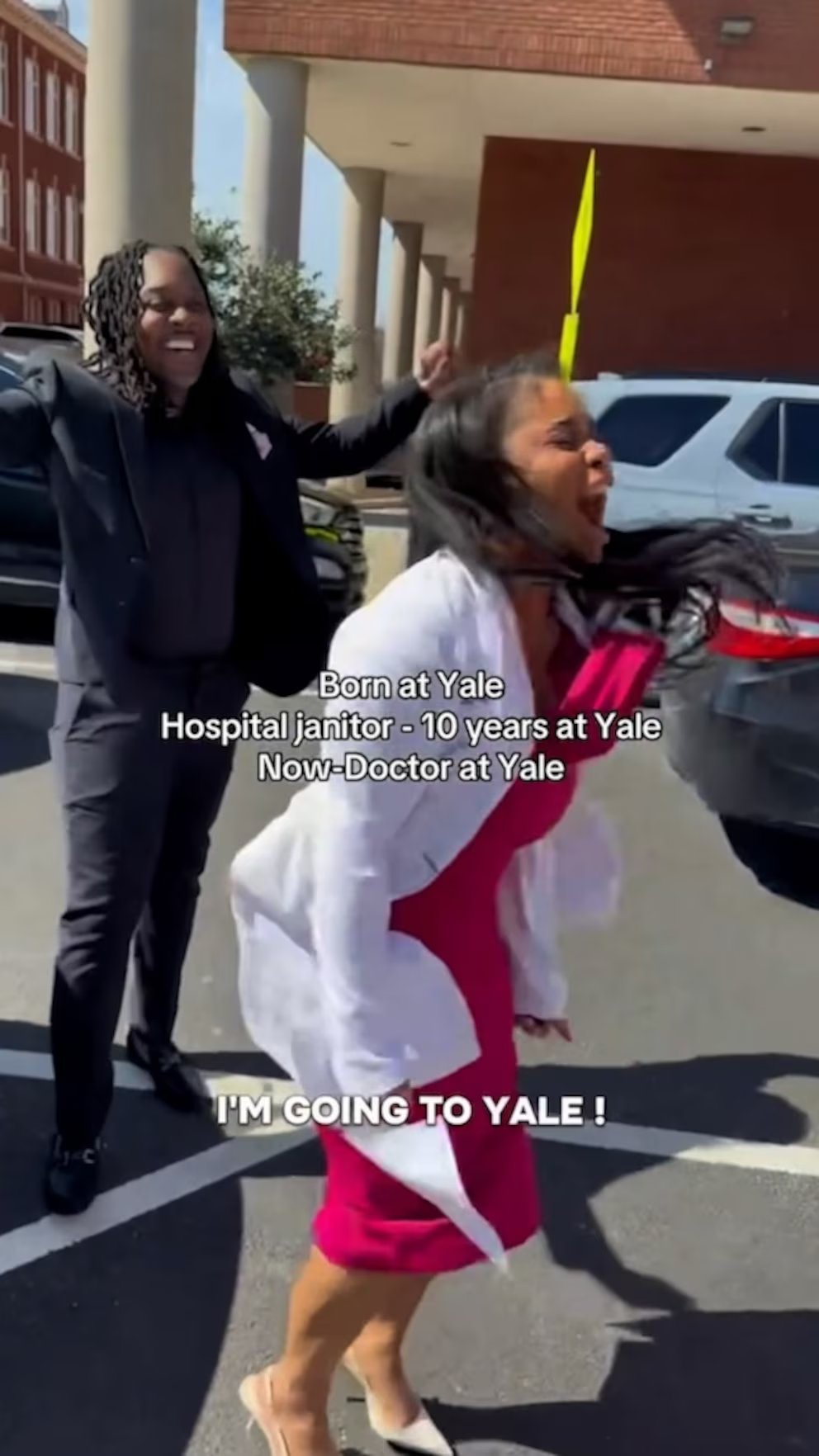 WATCH:  Woman returns as doctor at hospital where she was born and worked as a janitor