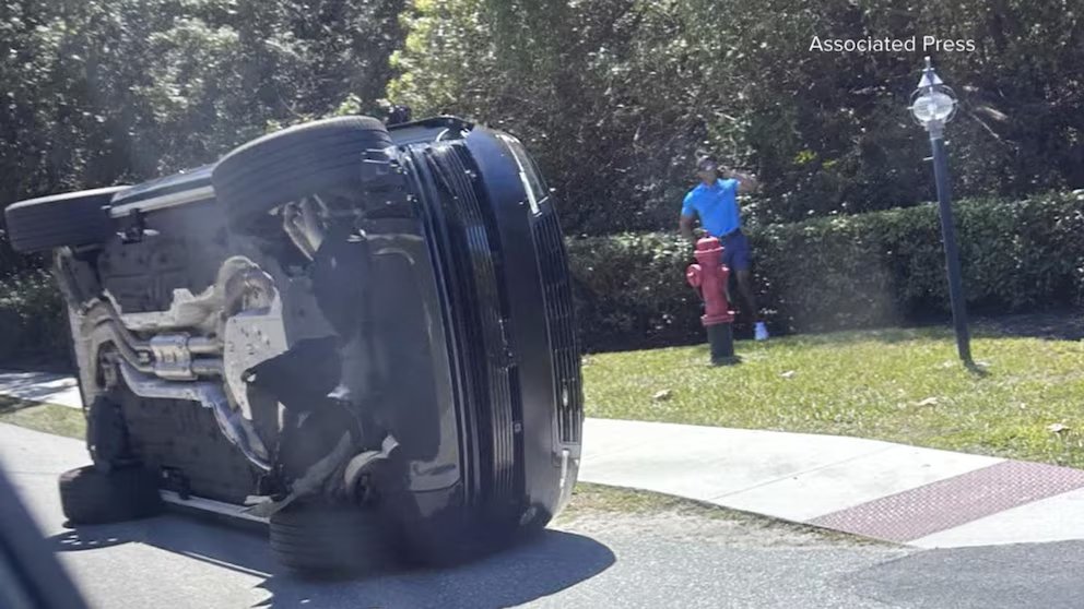 WATCH:  Tiger Woods charged with DUI after crash in Florida