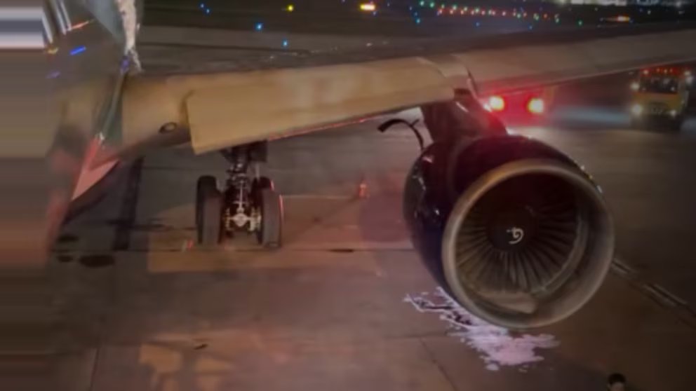 WATCH:  Delta flight makes emergency landing after engine fire