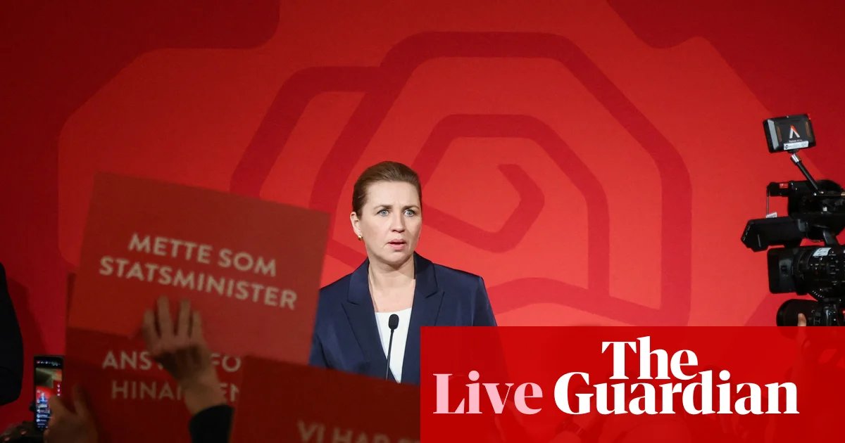 Mette Frederiksen keen to remain as Denmark’s PM despite losing ground in election – Europe live | Europe