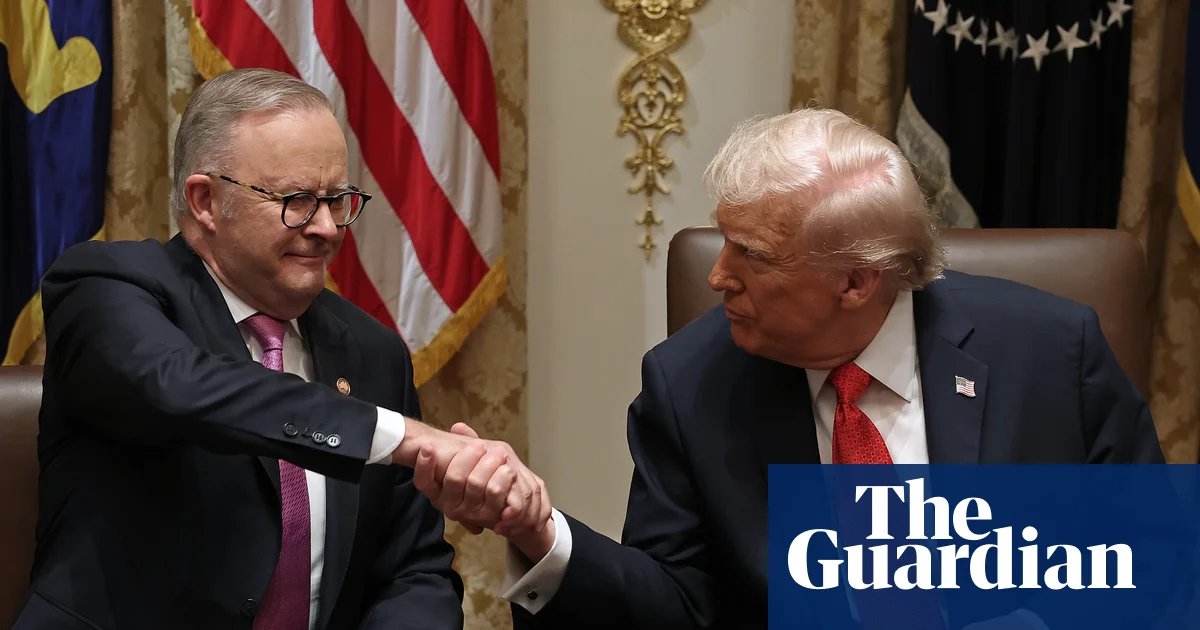 Australian PM Anthony Albanese gave Donald Trump model nuclear submarine on golden plate at White House | Anthony Albanese