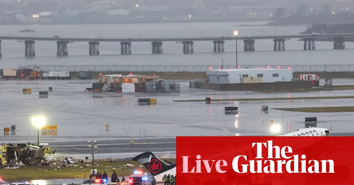 New York’s LaGuardia airport closed after plane collision with fire truck kills two pilots – latest updates | US news