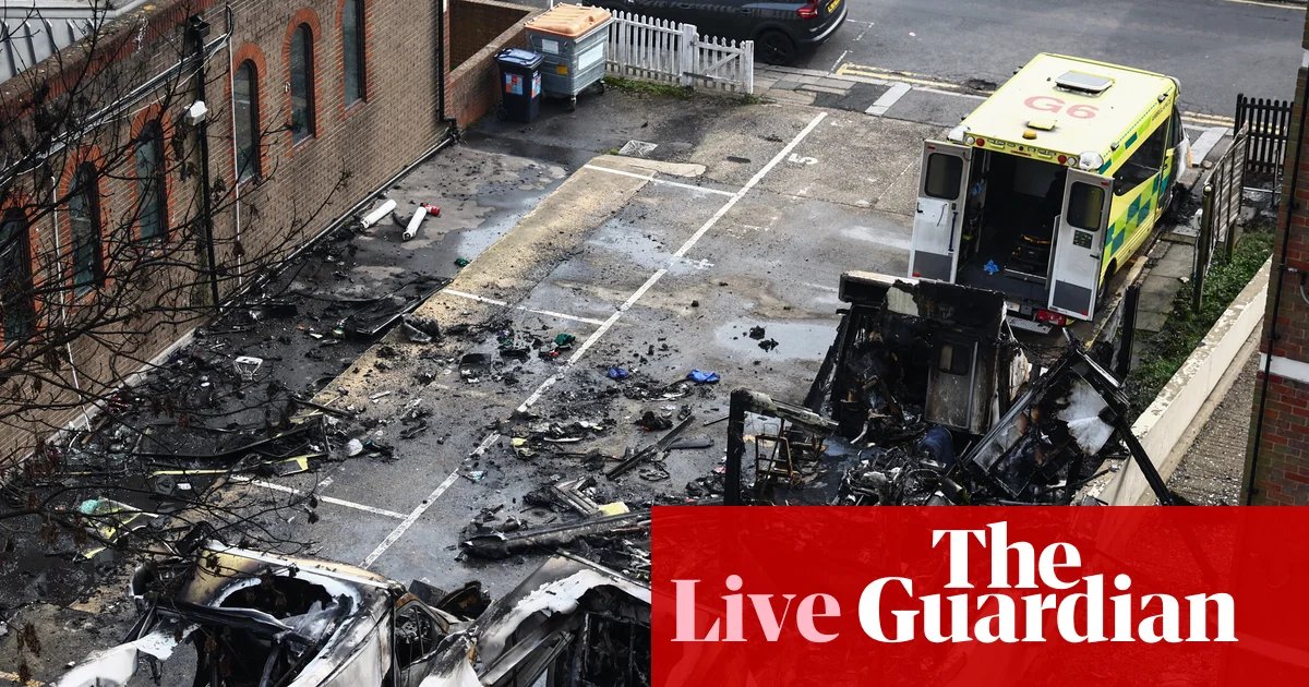 Counter-terror police investigating ‘horrific antisemitic attack’ after arson attack on Jewish community ambulances – latest updates | UK news