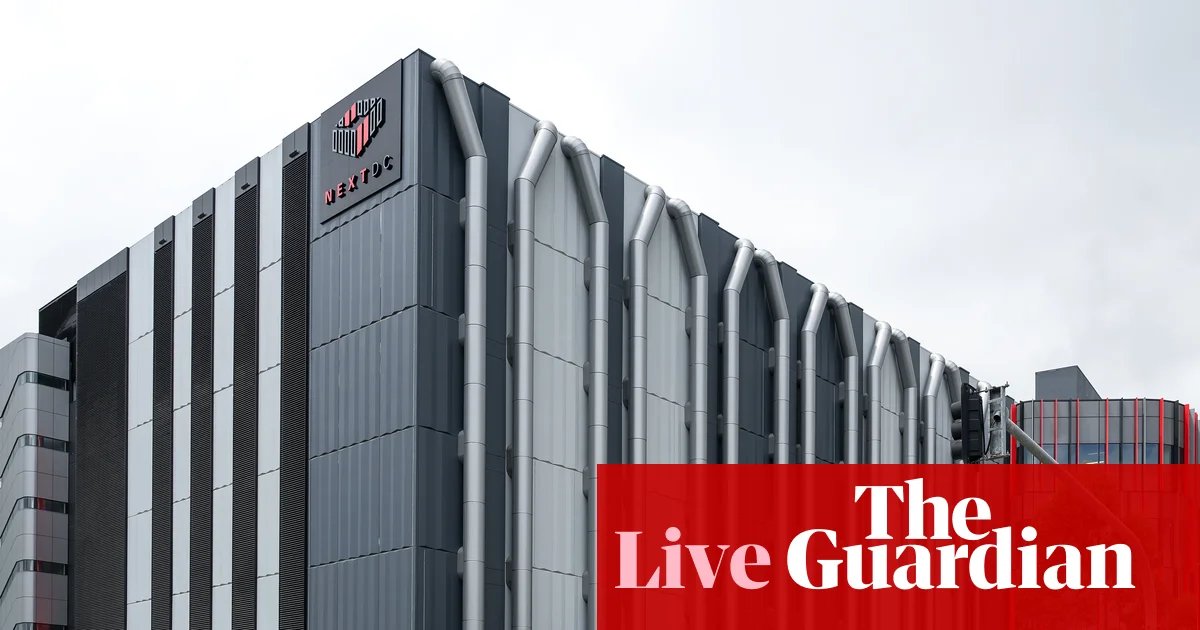 Politics live: new standards for datacentres being built in Australia; report warns of drone threat | Australian politics