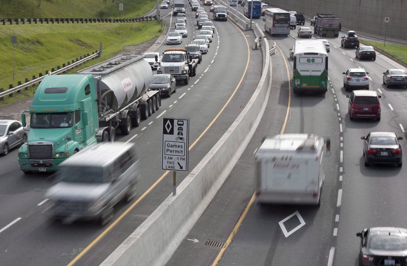 Ontario plans to open high-occupancy vehicle lanes to all outside peak traffic times