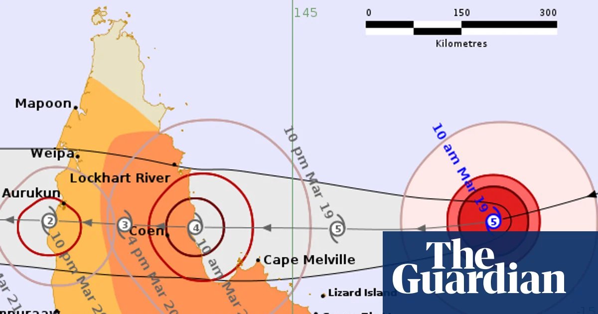 Tropical Cyclone Narelle to make landfall in far north Queensland on Friday as category four storm, bringing 200km/h winds | Tropical Cyclone Narelle