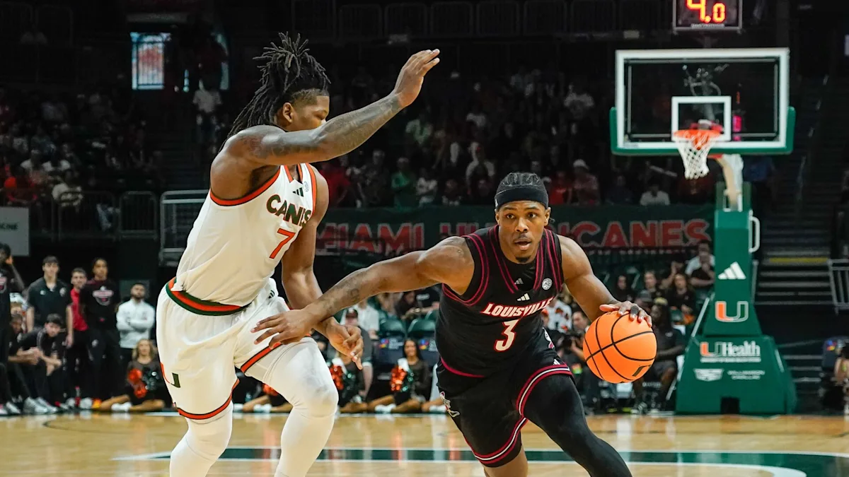 Conwell scores 24, Wooley hits big 3 and Louisville holds off No. 22 Miami, 92-89