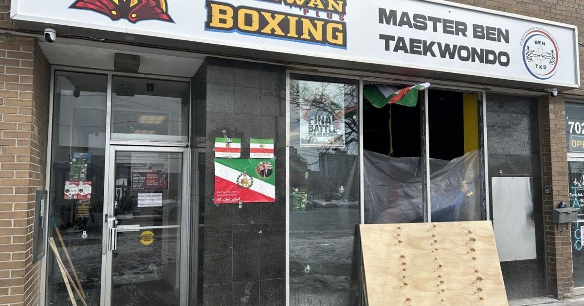 Thornhill business displaying Iranian flags hit with gunfire early Sunday