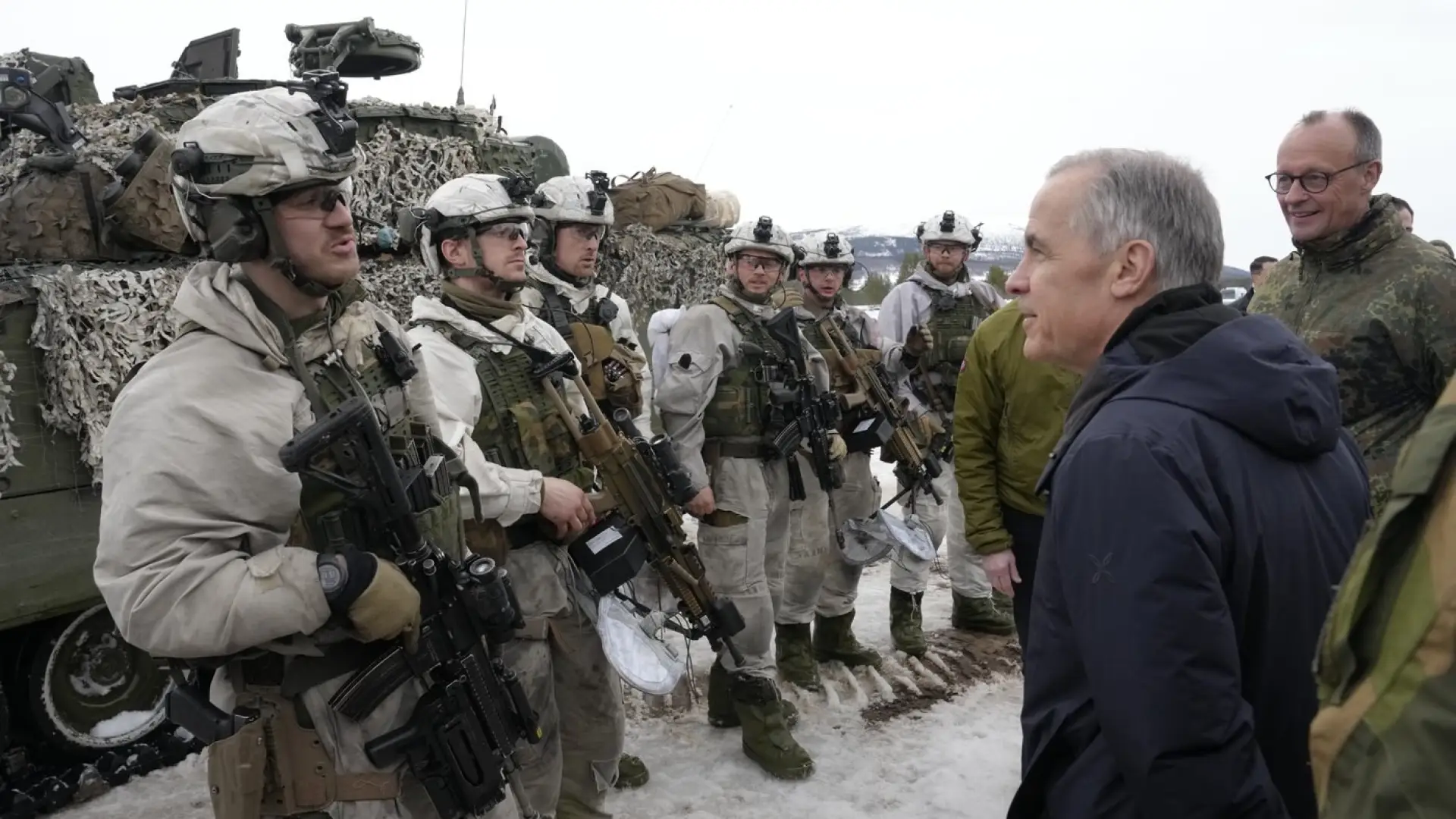 ‘We’re ready to defend the Arctic,’ Carney says alongside German, Norwegian leaders