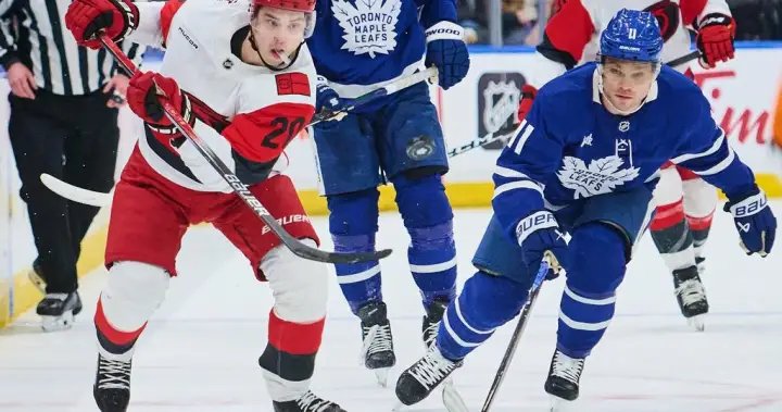 Carolina Hurricanes down Toronto Maple Leafs in OT