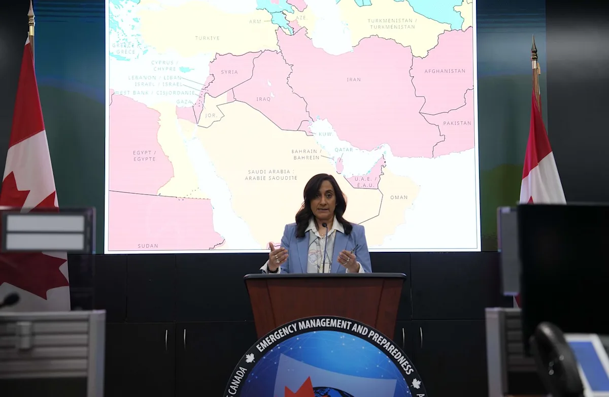 Chartered flights and buses helping to get Canadians out of the Middle East: Anand