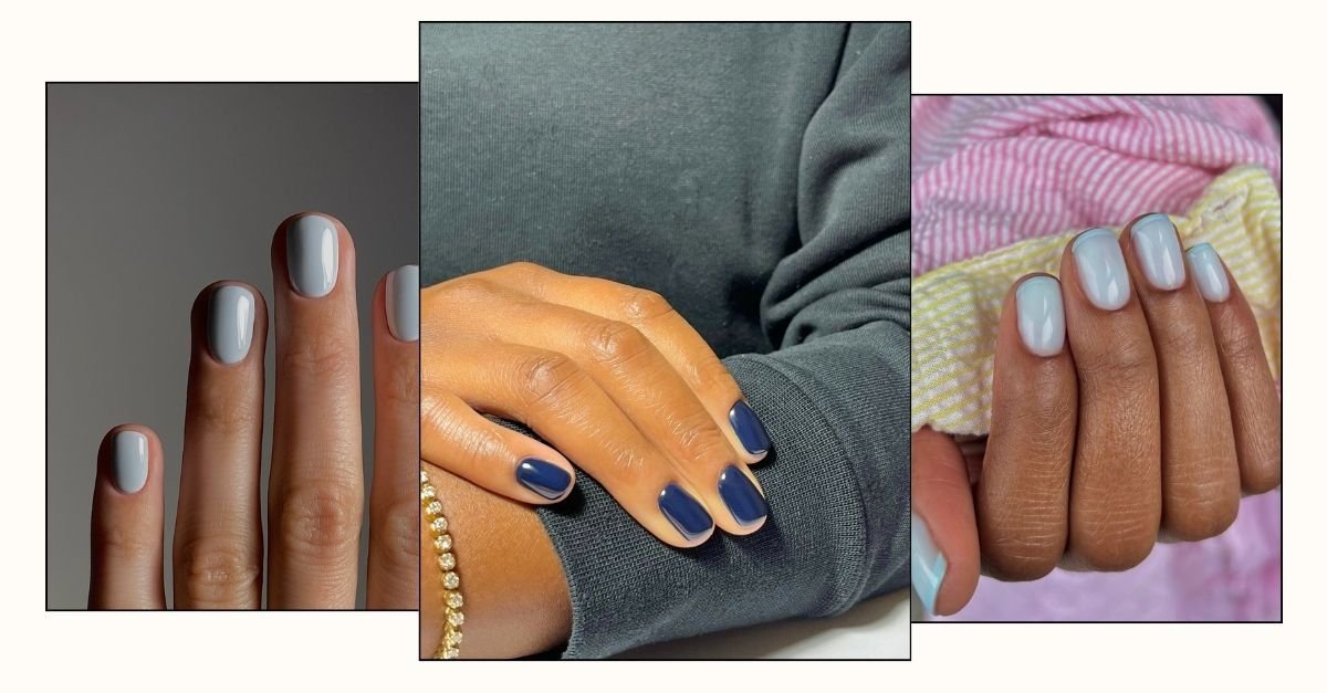 Denim Nails Are the Cool Nail Colour Everyone Is Wearing
