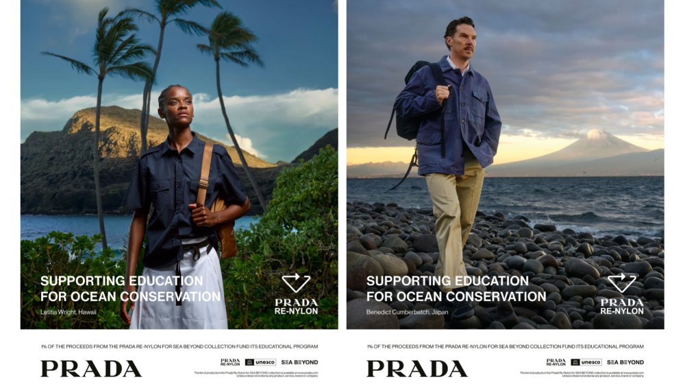 Benedict Cumberbatch, Letitia Wright Front Prada Re-Nylon 2026 Campaign