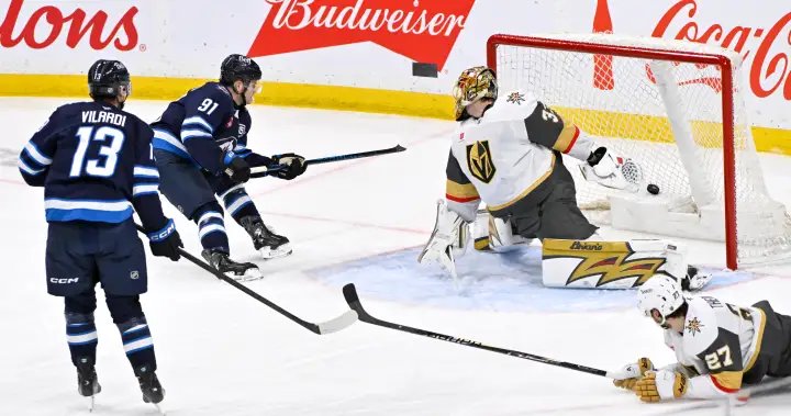 Winnipeg Jets keep faint playoff hopes alive with 4-1 win over Golden Knights – Winnipeg
