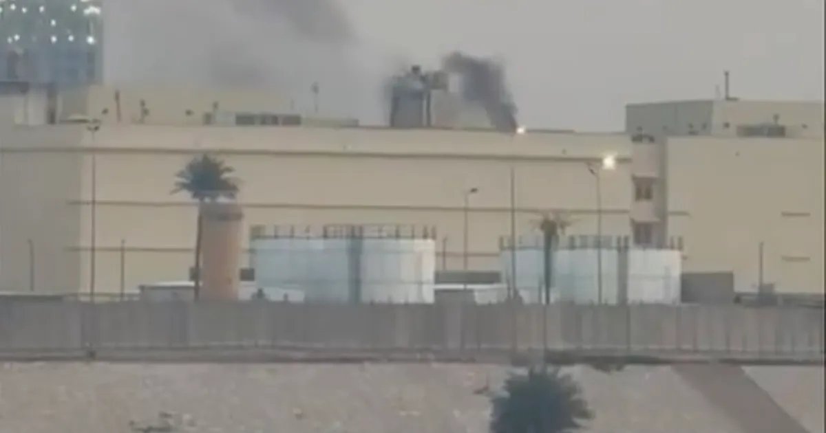 Smoke seen rising from US embassy in Baghdad | US-Israel war on Iran