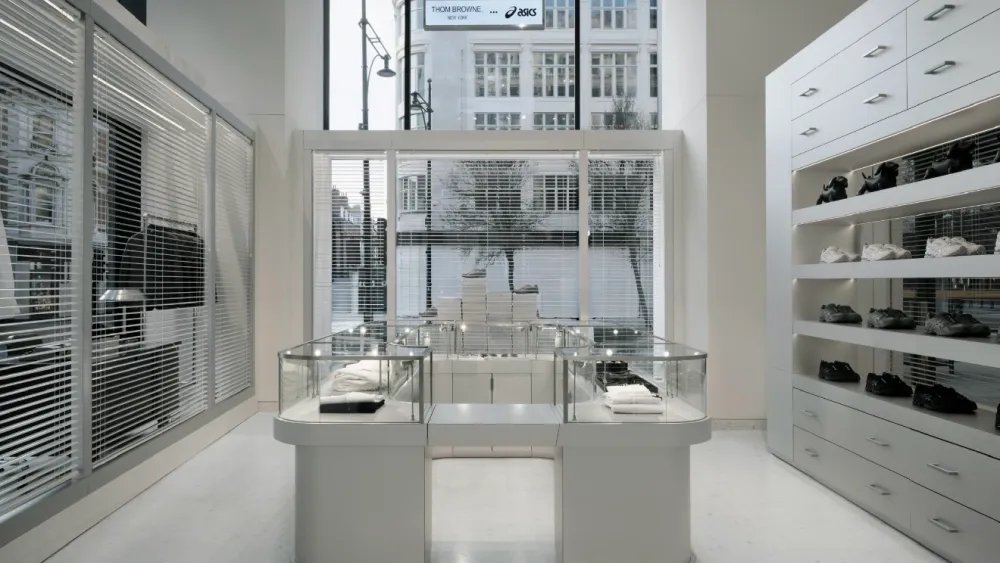 Thom Browne Brings Sneaker Collab With Asics to Selfridges’ Corner Shop in London