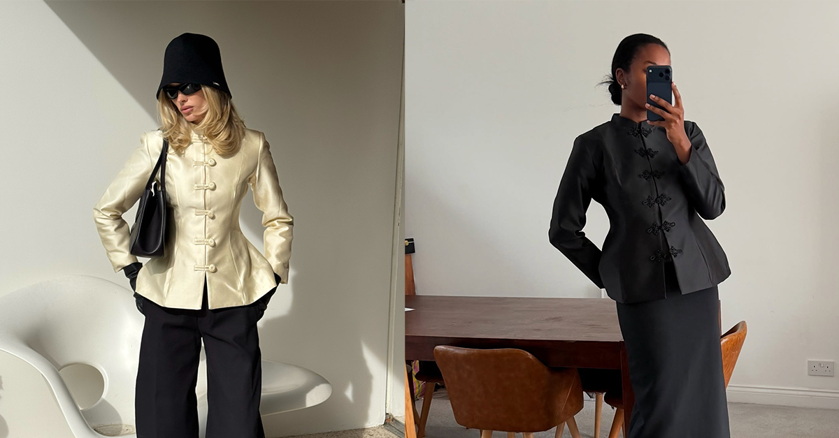 The Frog Closure Jacket Trend That’s Winning Spring 2026