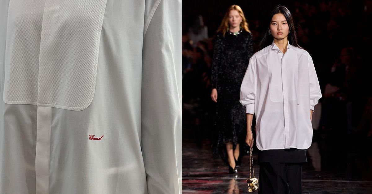 It Girls Are Ditching Button Downs For Elevated Tuxedo Shirts RN