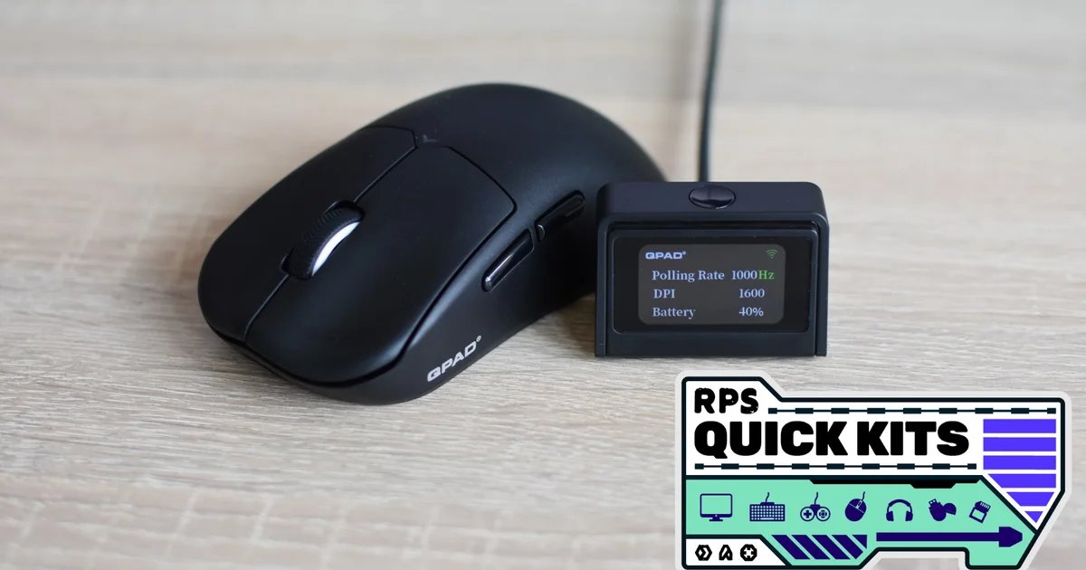 QPAD Mark Model 3 gaming mouse review: cute screen, but a middling mouse