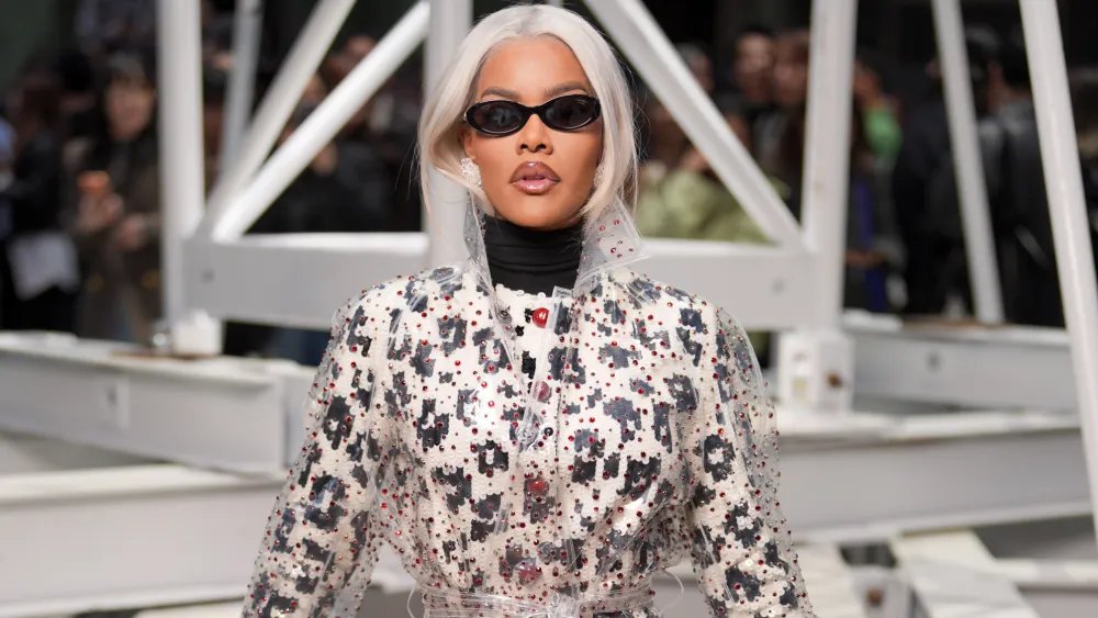 Teyana Taylor, Lily-Rose Depp & Jennie Shine at Chanel Show in Paris